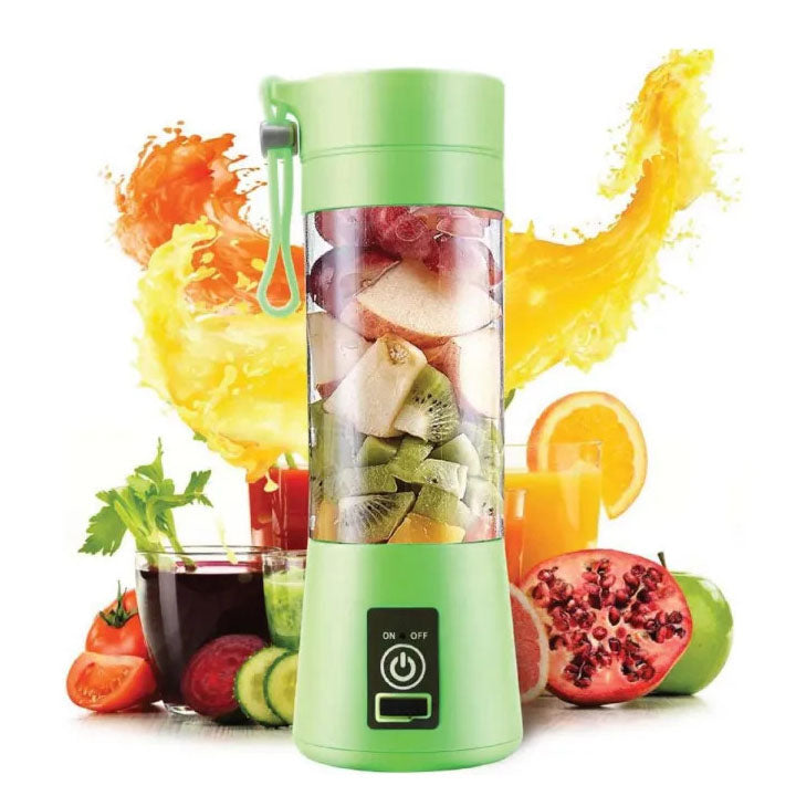 USB Chargeable Juicer Blender 6 Blades 380ml – Portable Juicer Cup & Smoothie Maker