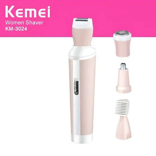 Click to Buyz 4-in-1 Women’s Shaver Trimmer – Face, Nose, Eyebrow & Body Hair Remover