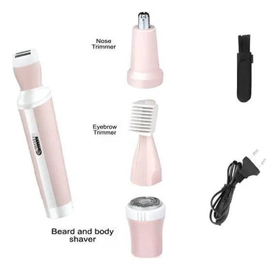 Click to Buyz 4-in-1 Women’s Shaver Trimmer – Face, Nose, Eyebrow & Body Hair Remover